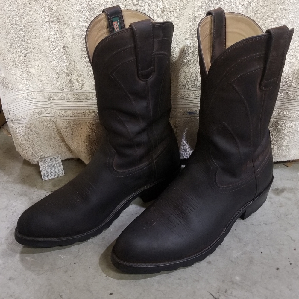 Bandera Tecovas Umber Bovine Mens 11 D Work cowboy boot